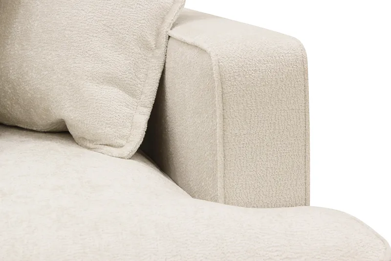 Rossita Lyx 4-sits Extra djup Soffa med Schäslong Vänster - Beige Chenille - Möbler - Vardagsrum - Soffor - Divansoffa & schäslong