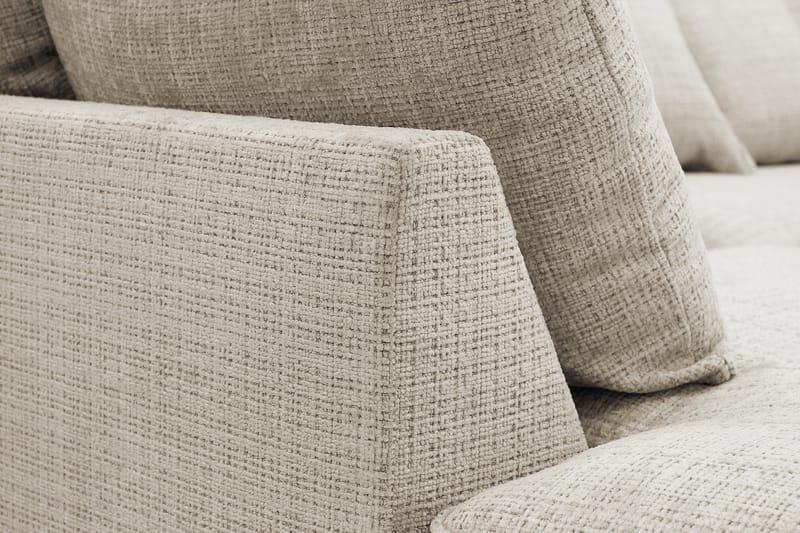 Rossita Lyx 4-sits Extra djup Soffa med Schäslong Vänster - Beige Chenille - Möbler - Vardagsrum - Soffor - Divansoffa & schäslong