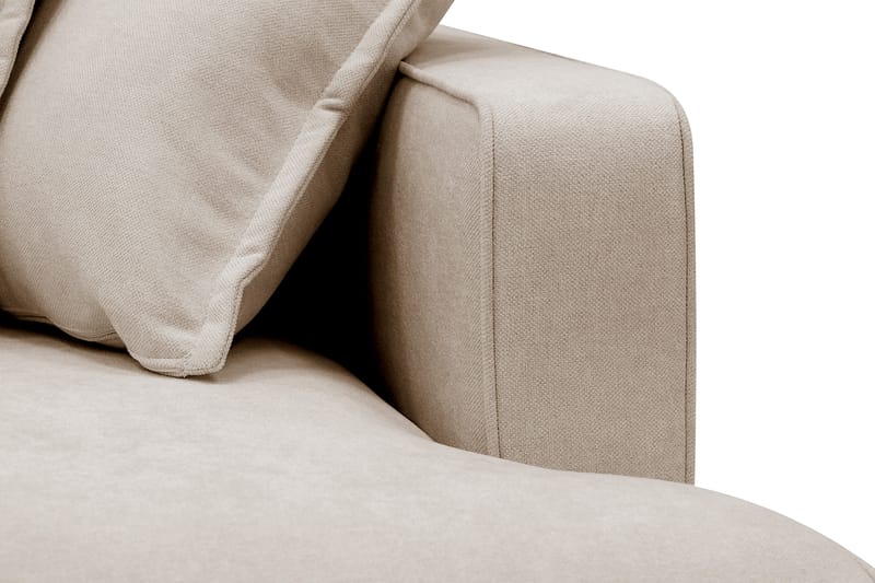 Rossita Lyx 4-sits Extra djup Soffa med Schäslong Vänster - Beige Tyg - Möbler - Vardagsrum - Soffor - Divansoffa & schäslong