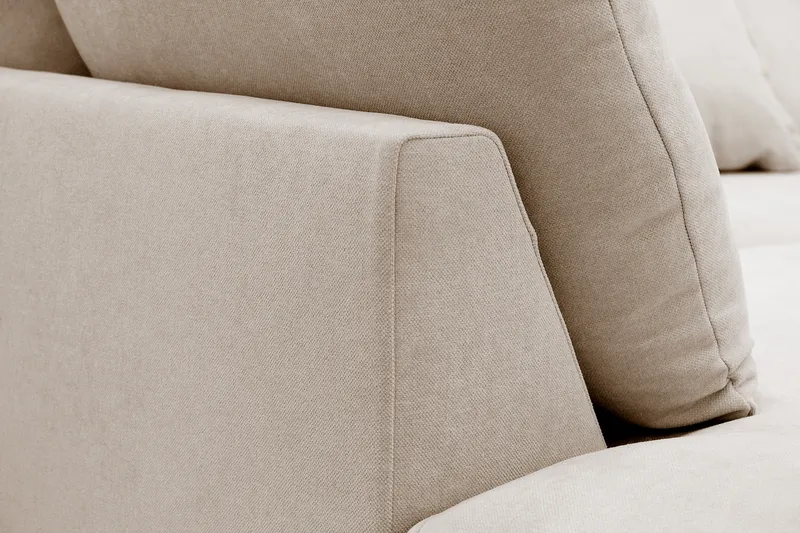 Rossita Lyx 4-sits Extra djup Soffa med Schäslong Vänster - Beige Tyg - Möbler - Vardagsrum - Soffor - Divansoffa & schäslong