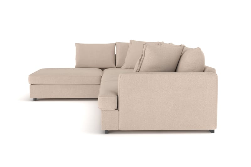 Rossita Lyx 4-sits Extra djup Soffa med Schäslong Vänster - Beige Tyg - Möbler - Vardagsrum - Soffor - Divansoffa & schäslong