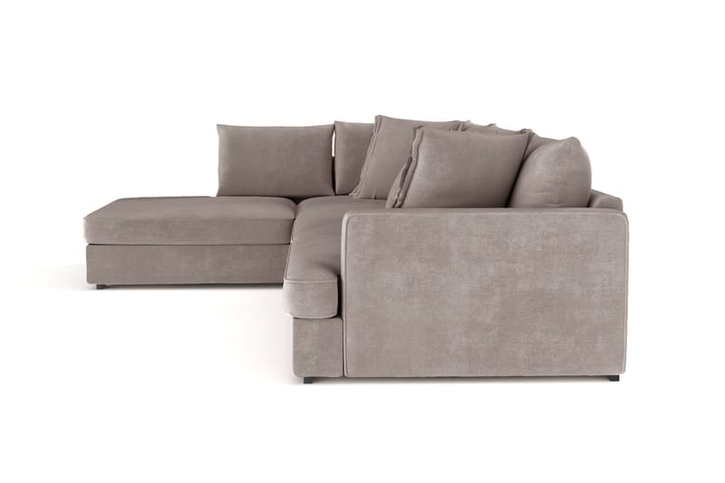Rossita Lyx 4-sits Extra djup Soffa med Schäslong Vänster - Brun Tyg - Möbler - Vardagsrum - Soffor - Divansoffa & schäslong