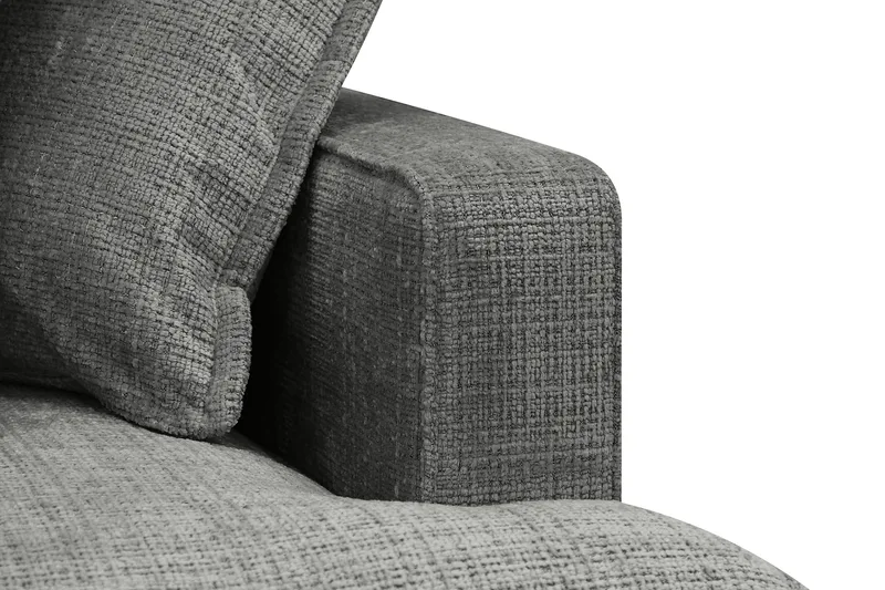 Rossita Lyx 4-sits Extra djup Soffa med Schäslong Vänster - Grå Chenille - Möbler - Vardagsrum - Soffor - Sammetssoffor