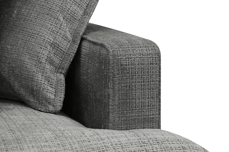Rossita Lyx 4-sits Extra djup Soffa med Schäslong Vänster - Grå Chenille - Möbler - Vardagsrum - Soffor - Divansoffa & schäslong