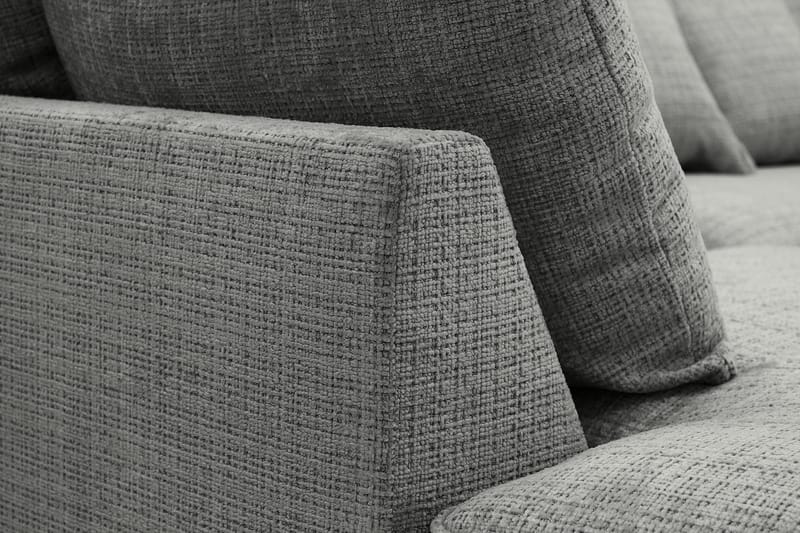 Rossita Lyx 4-sits Extra djup Soffa med Schäslong Vänster - Grå Chenille - Möbler - Vardagsrum - Soffor - Divansoffa & schäslong