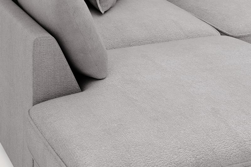 Rossita Lyx 4-sits Extra djup Soffa med Schäslong Vänster - Grå Chenille - Möbler - Vardagsrum - Soffor - Sammetssoffor