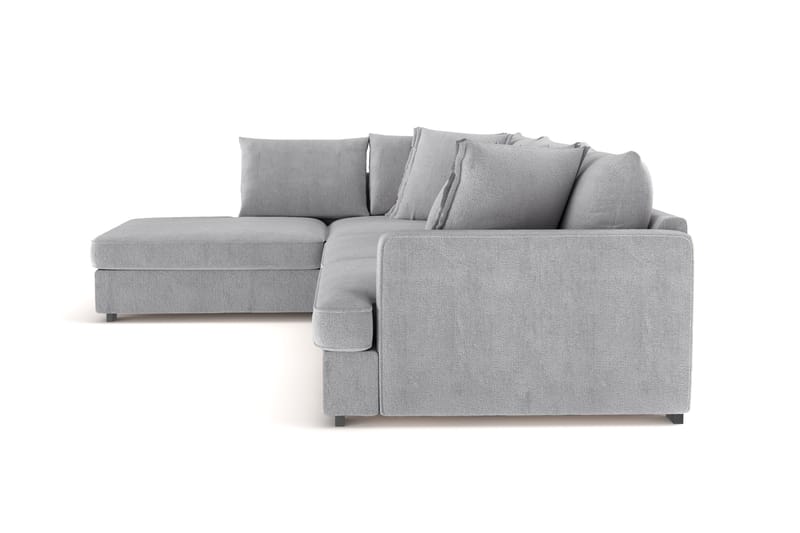 Rossita Lyx 4-sits Extra djup Soffa med Schäslong Vänster - Grå Chenille - Möbler - Vardagsrum - Soffor - Sammetssoffor