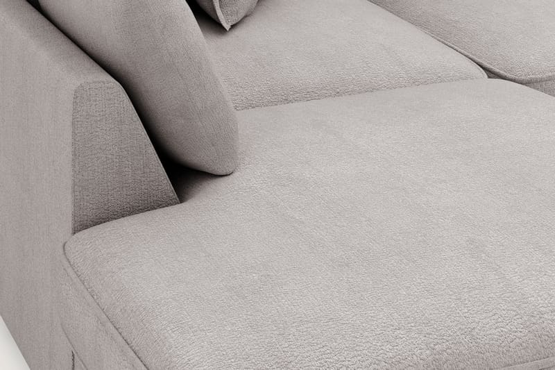 Rossita Lyx 4-sits Extra djup Soffa med Schäslong Vänster - Grå/Brun Chenille - Möbler - Vardagsrum - Soffor - Sammetssoffor