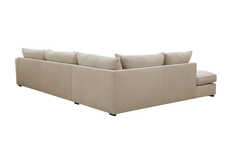 Rossita Lyx 4-sits Extra djup Soffa med Schäslong Vänster - Greige Manchester - Möbler - Vardagsrum - Soffor - Divansoffa & schäslong