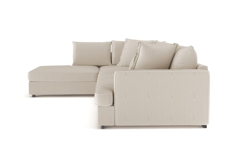 Rossita Lyx 4-sits Extra djup Soffa med Schäslong Vänster - Greige Manchester - Möbler - Vardagsrum - Soffor - Sammetssoffor