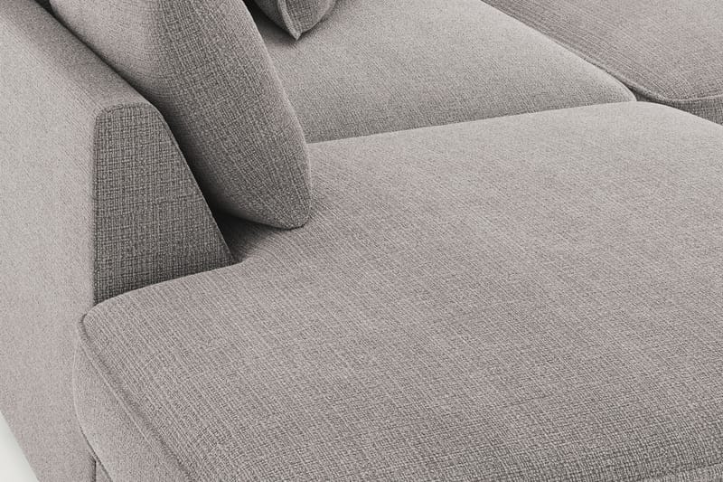 Rossita Lyx 4-sits Extra djup Soffa med Schäslong Vänster - Ljusgrå Chenille - Möbler - Vardagsrum - Soffor - Sammetssoffor