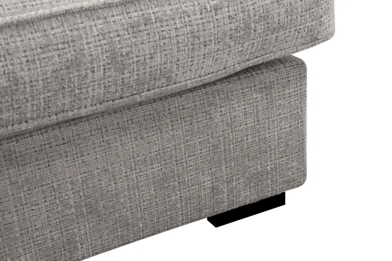 Rossita Lyx 4-sits Extra djup Soffa med Schäslong Vänster - Ljusgrå Chenille - Möbler - Vardagsrum - Soffor - Sammetssoffor