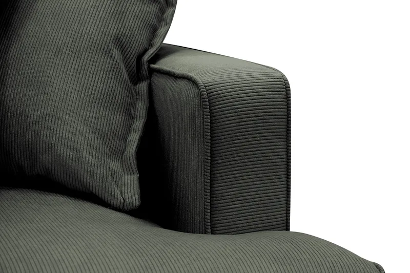 Rossita Lyx 4-sits Extra djup Soffa med Schäslong Vänster - Mörkgrön Manchester - Möbler - Vardagsrum - Soffor - Sammetssoffor