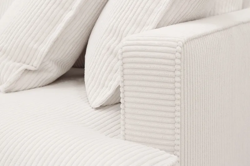 Rossita Lyx 4-sits Extra djup Soffa med Schäslong Vänster - Offwhite Manchester - Möbler - Vardagsrum - Soffor - Divansoffa & schäslong