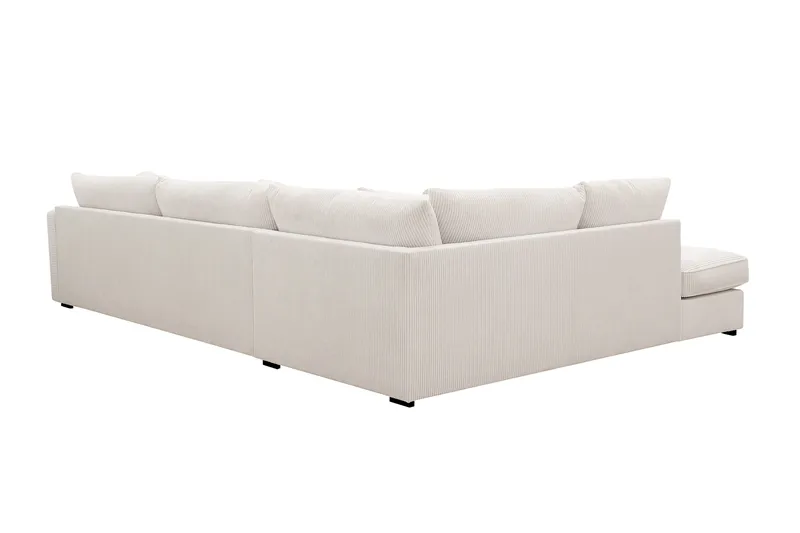 Rossita Lyx 4-sits Extra djup Soffa med Schäslong Vänster - Offwhite Manchester - Möbler - Vardagsrum - Soffor - Sammetssoffor