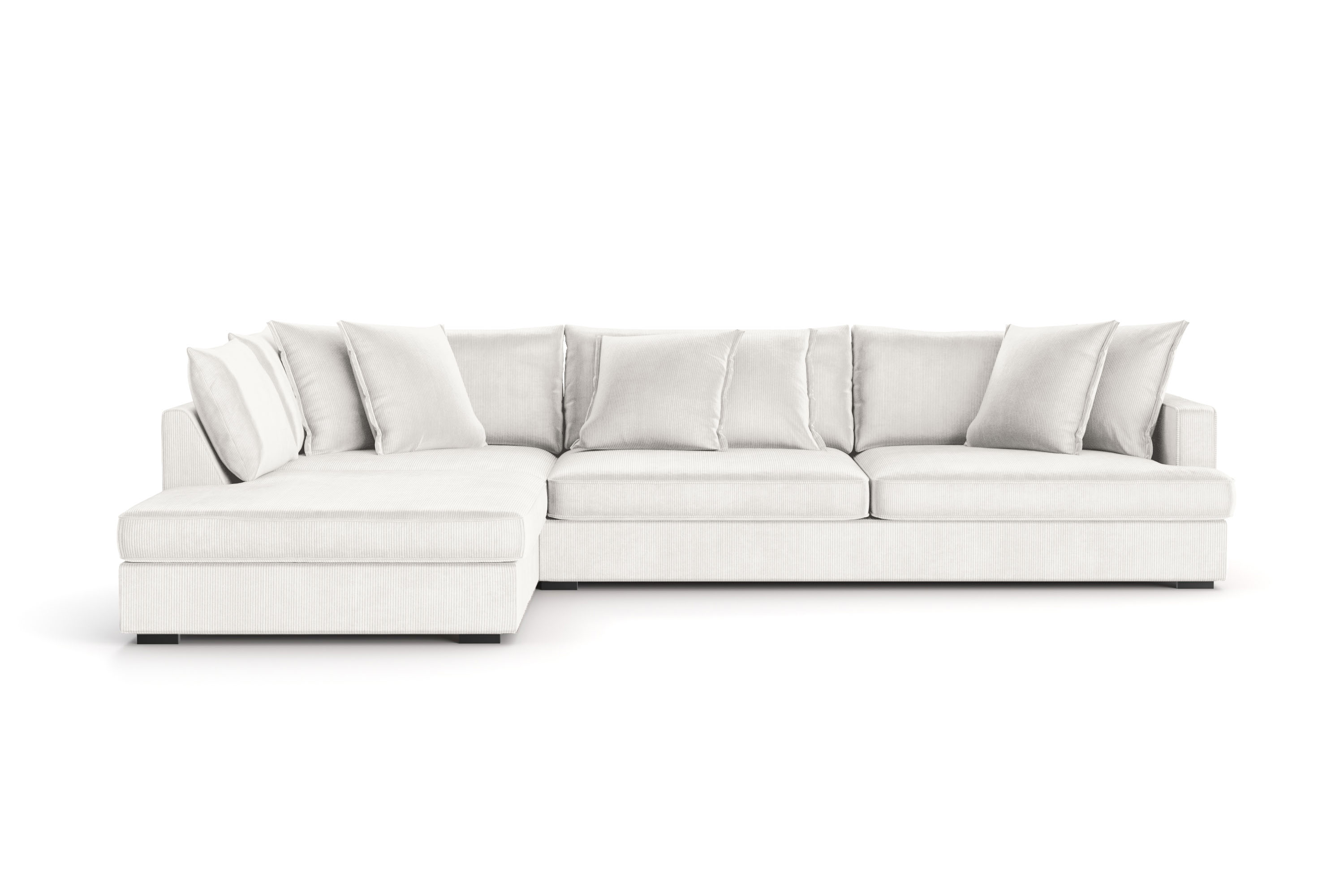 rossita lyx 4-sits extra djup soffa med schäslong vänster - offwhite manchester