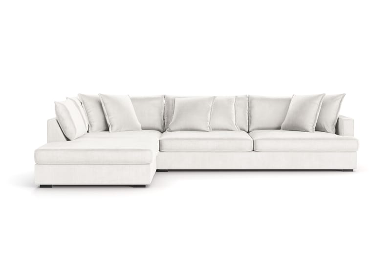 Rossita Lyx 4-sits Extra djup Soffa med Schäslong Vänster - Offwhite Manchester - Möbler - Vardagsrum - Soffor - Sammetssoffor
