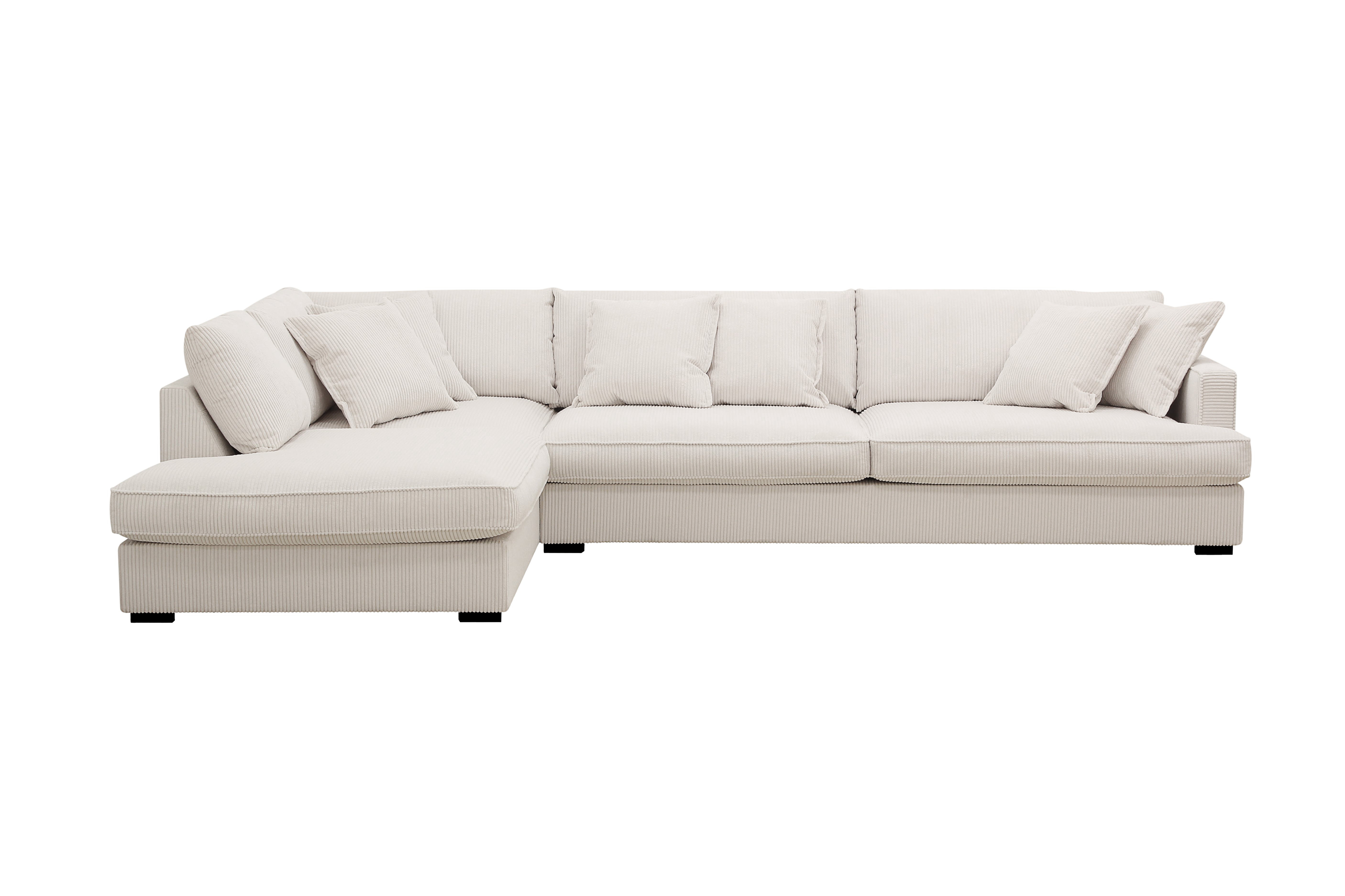 rossita lyx 4-sits extra djup soffa med schäslong vänster - offwhite manchester