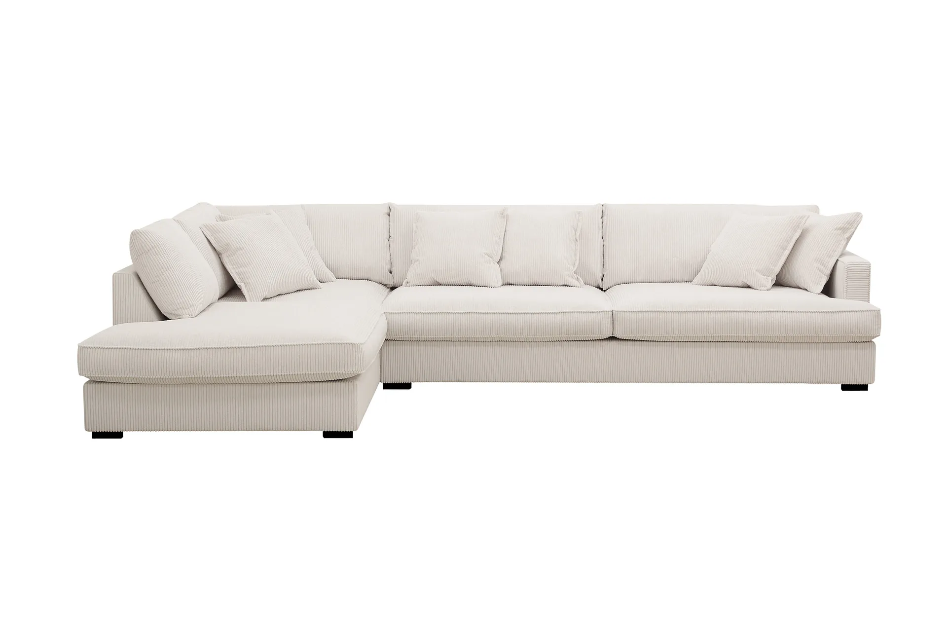 rossita lyx 4-sits extra djup soffa med schäslong vänster - offwhite manchester