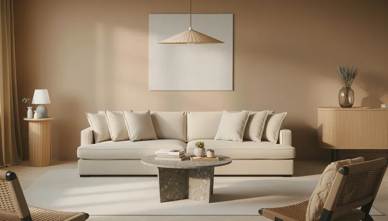 Rossita Lyx 4-sits Extra djup Tygsoffa - Beige - Möbler - Vardagsrum - Soffor - 4-sits soffor