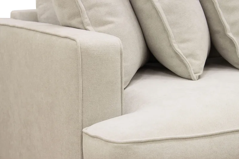 Rossita Lyx 4-sits Extra djup Tygsoffa - Beige - Möbler - Vardagsrum - Soffor - 4-sits soffor