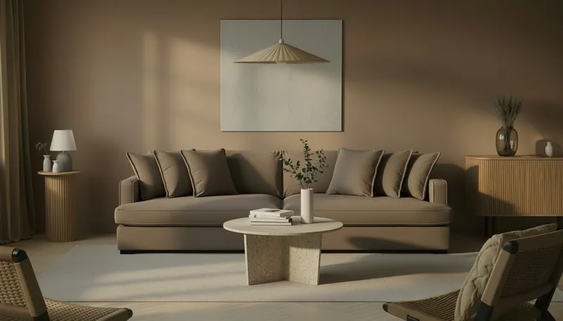 Rossita Lyx 4-sits Extra djup Tygsoffa - Brun - Möbler - Vardagsrum - Soffor - 4-sits soffor