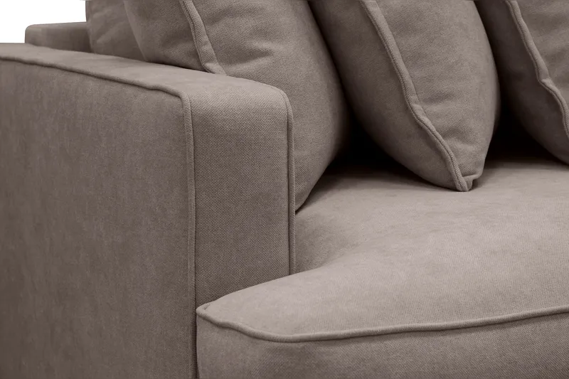 Rossita Lyx 4-sits Extra djup Tygsoffa - Brun - Möbler - Vardagsrum - Soffor - 4-sits soffor