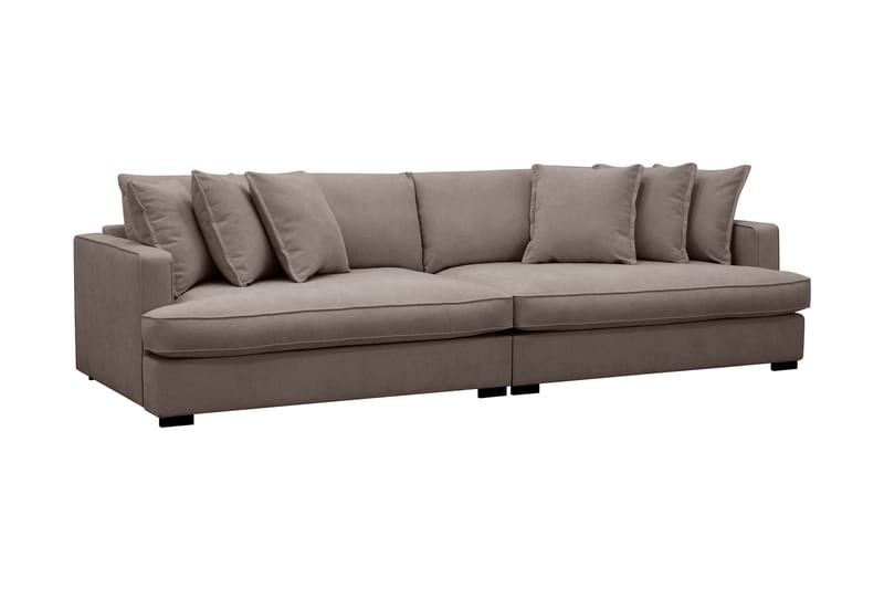 Rossita Lyx 4-sits Extra djup Tygsoffa - Brun - Möbler - Vardagsrum - Soffor - 4-sits soffor