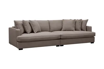 Rossita Lyx 4-sits Extra djup Tygsoffa - Brun - Möbler - Vardagsrum - Soffor - 4-sits soffor