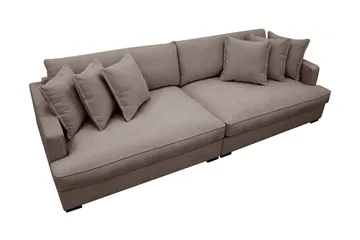 Rossita Lyx 4-sits Extra djup Tygsoffa - Brun - Möbler - Vardagsrum - Soffor - 4-sits soffor