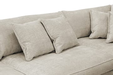 Rossita Lyx 4-sits Högervänd L-formad Extra Djup Schäslongsoffa i Chenille - Beige Chenille - Möbler - Vardagsrum - Soffor - Divansoffa & schäslong