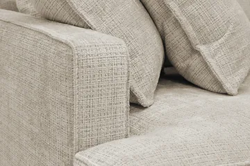 Rossita Lyx 4-sits Högervänd L-formad Extra Djup Schäslongsoffa i Chenille - Beige Chenille - Möbler - Vardagsrum - Soffor - Divansoffa & schäslong