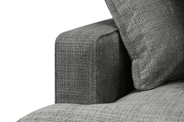 Rossita Lyx 4-sits Högervänd L-formad Extra Djup Schäslongsoffa i Chenille - Grå Chenille - Möbler - Vardagsrum - Soffor - Divansoffa & schäslong
