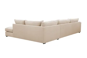 Rossita Lyx 4-sits Högervänd L-formad Extra Djup Schäslongsoffa i Manchester - Beige Manchester - Möbler - Vardagsrum - Soffor - Divansoffa & schäslong