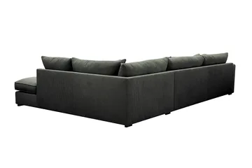 Rossita Lyx 4-sits Högervänd L-formad Extra Djup Schäslongsoffa i Manchester - Mörkgrön Manchester - Möbler - Vardagsrum - Soffor - Divansoffa & schäslong