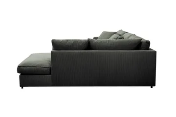 Rossita Lyx 4-sits Högervänd L-formad Extra Djup Schäslongsoffa i Manchester - Mörkgrön Manchester - Möbler - Vardagsrum - Soffor - Divansoffa & schäslong