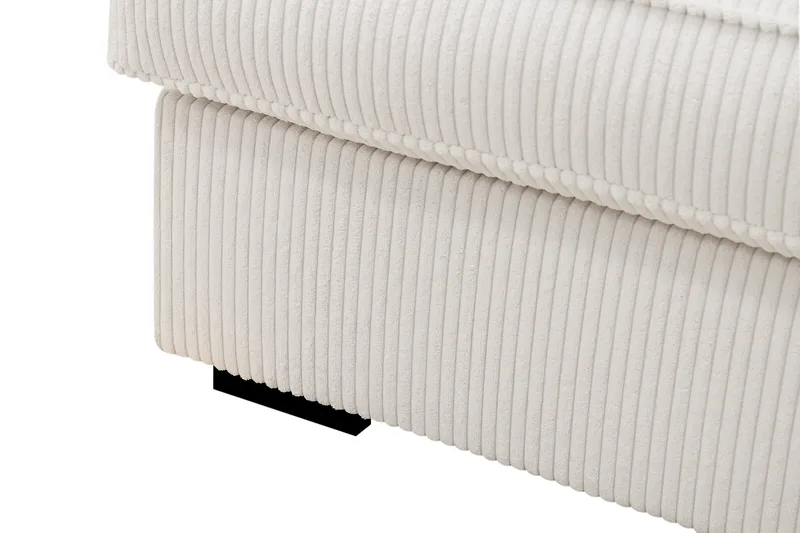 Rossita Lyx 4-sits Högervänd L-formad Extra Djup Schäslongsoffa i Manchester - Offwhite - Möbler - Vardagsrum - Soffor - Divansoffa & schäslong