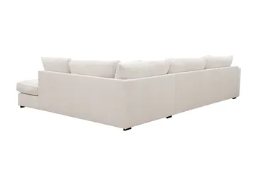 Rossita Lyx 4-sits Högervänd L-formad Extra Djup Schäslongsoffa i Manchester - Offwhite - Möbler - Vardagsrum - Soffor - Divansoffa & schäslong