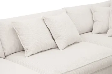 Rossita Lyx 4-sits Högervänd L-formad Extra Djup Schäslongsoffa i Manchester - Offwhite - Möbler - Vardagsrum - Soffor - Divansoffa & schäslong