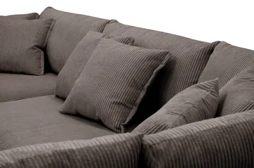 Rossita Lyx 4-sits Högervänd L-formad Extra Djup Schäslongsoffa i Manchester - Taupe - Möbler - Vardagsrum - Soffor - Divansoffa & schäslong