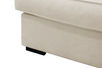 Rossita Lyx 4-sits Högervänd L-formad Extra Djup Schäslongsoffa i Tyg - Beige Tyg - Möbler - Vardagsrum - Soffor - Divansoffa & schäslong