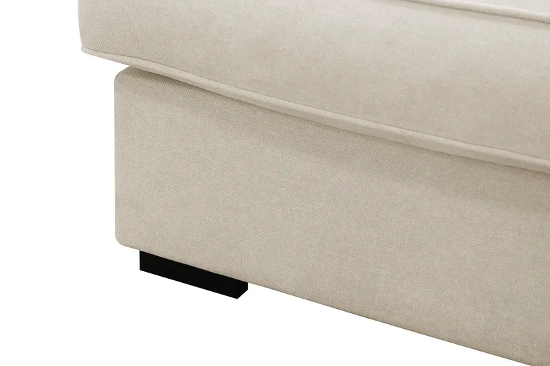 Rossita Lyx 4-sits Högervänd L-formad Extra Djup Schäslongsoffa i Tyg - Beige Tyg - Möbler - Vardagsrum - Soffor - Divansoffa & schäslong