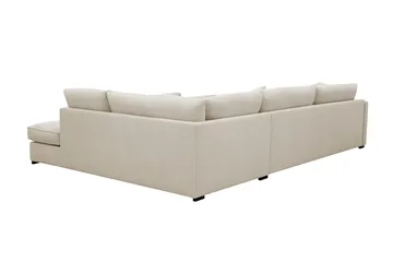 Rossita Lyx 4-sits Högervänd L-formad Extra Djup Schäslongsoffa i Tyg - Beige Tyg - Möbler - Vardagsrum - Soffor - Divansoffa & schäslong