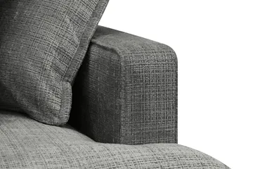 Rossita Lyx 4-sits Vänstervänd L-formad Extra Djup Schäslongsoffa i Chenille - Grå Chenille - Möbler - Vardagsrum - Soffor - Divansoffa & schäslong