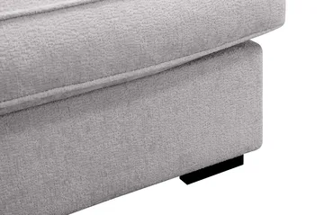 Rossita Lyx 4-sits Vänstervänd L-formad Extra Djup Schäslongsoffa i Chenille - Grå Chenille - Möbler - Vardagsrum - Soffor - Divansoffa & schäslong