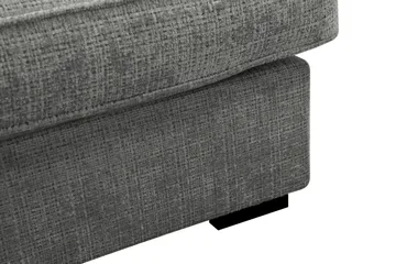Rossita Lyx 4-sits Vänstervänd L-formad Extra Djup Schäslongsoffa i Chenille - Grå Chenille - Möbler - Vardagsrum - Soffor - Divansoffa & schäslong