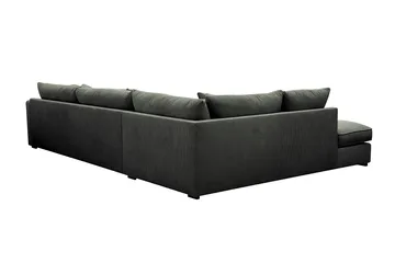 Rossita Lyx 4-sits Vänstervänd L-formad Extra Djup Schäslongsoffa i Manchester - Mörkgrön Manchester - Möbler - Vardagsrum - Soffor - Divansoffa & schäslong