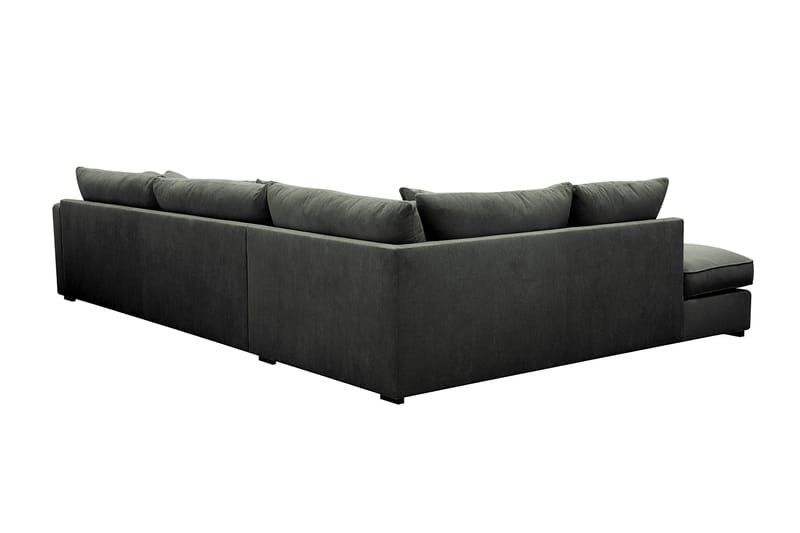 Rossita Lyx 4-sits Vänstervänd L-formad Extra Djup Schäslongsoffa i Manchester - Mörkgrön Manchester - Möbler - Vardagsrum - Soffor - Divansoffa & schäslong