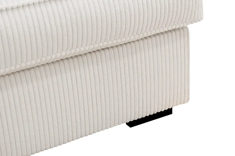 Rossita Lyx 4-sits Vänstervänd L-formad Extra Djup Schäslongsoffa i Manchester - Offwhite Manchester - Möbler - Vardagsrum - Soffor - Divansoffa & schäslong