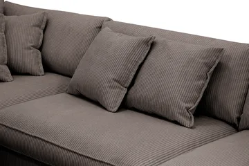 Rossita Lyx 4-sits Vänstervänd L-formad Extra Djup Sch äslongsoffa i Manchester - Taupe - Möbler - Vardagsrum - Soffor - Divansoffa & schäslong